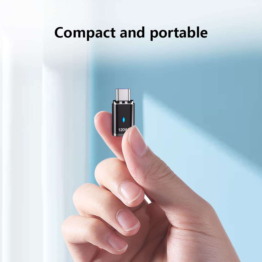 Adaptador Magnético USB C SHEEAST Plata 120 W Paquete de 3 Unidades Compatible con MacBook Pro/Air iPad Pro