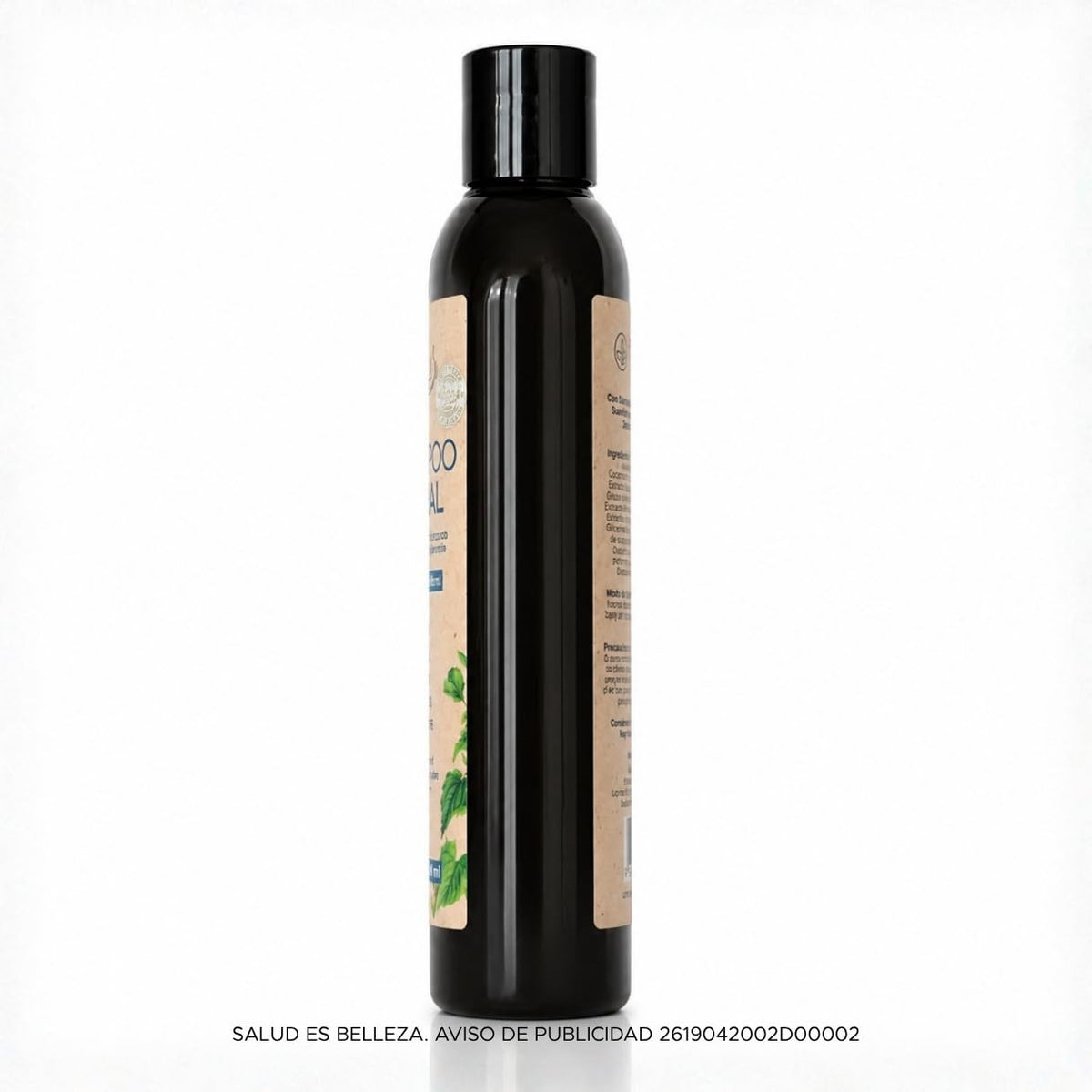 Shampoo Herbal PACALLI 2 Pack Con Jengibre, Romero, Sangre de Drago y Ortiga Ingredientes de origen natural