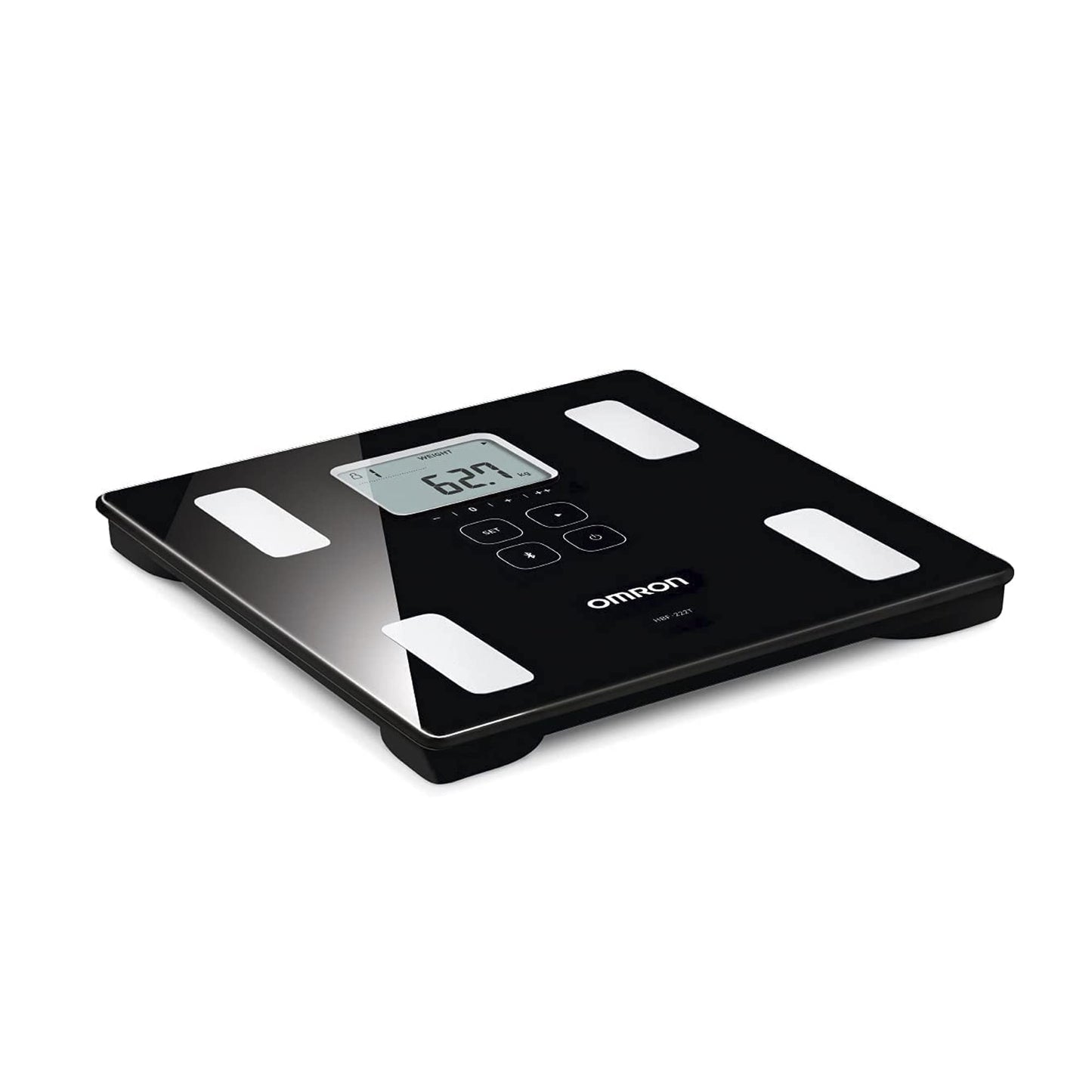 Báscula Digital OMRON Negra con Memoria Ilimitada y 4 Perfiles de Usuario