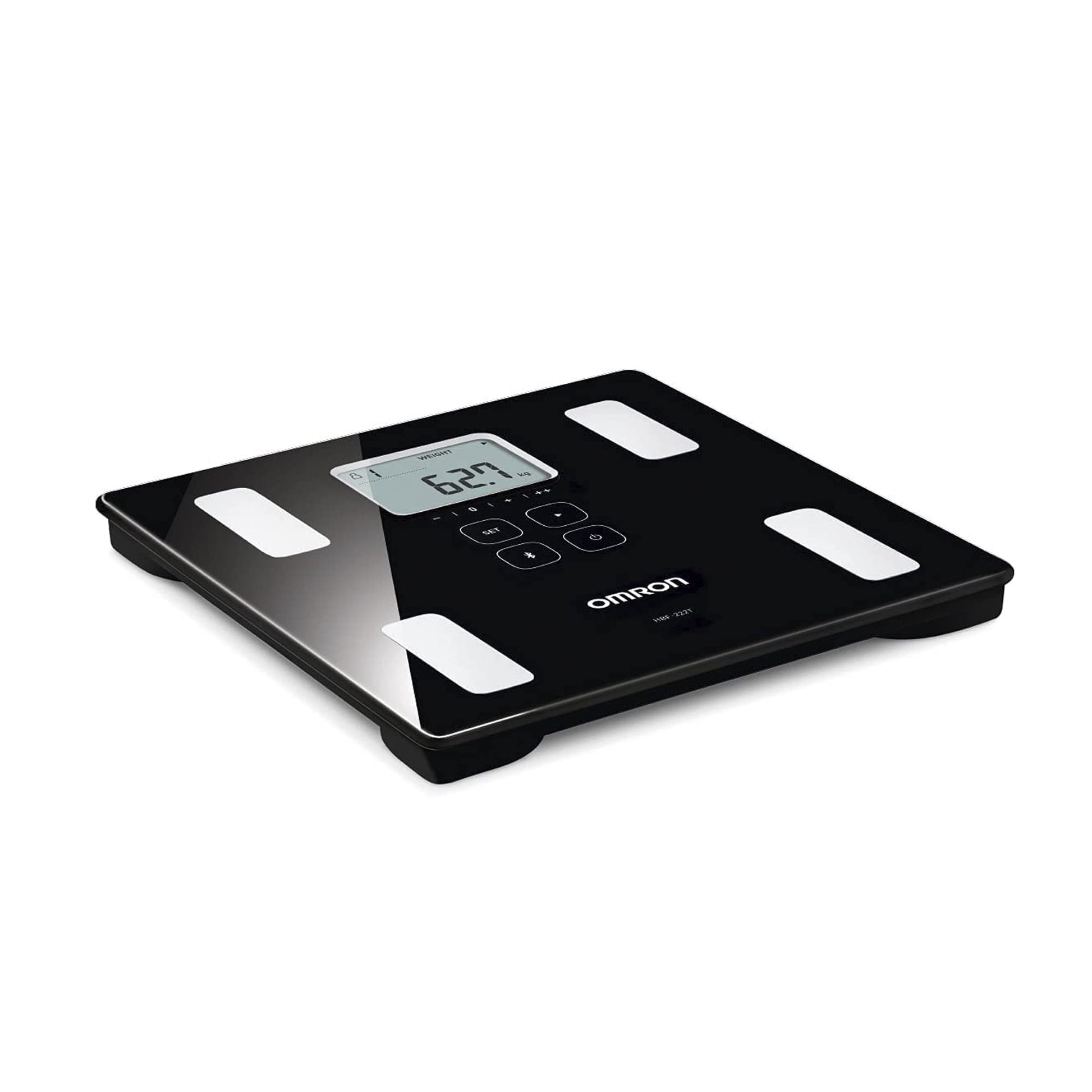 Báscula Digital OMRON Negra con Memoria Ilimitada y 4 Perfiles de Usuario