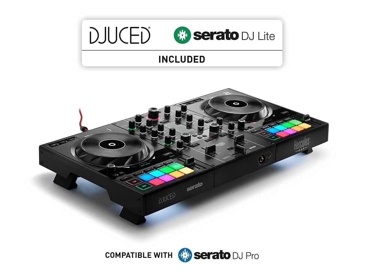 Hercules DJControl Inpulse 500: Controlador USB DJ de 2 pisos para Serato DJ y DJUCED (incluido)