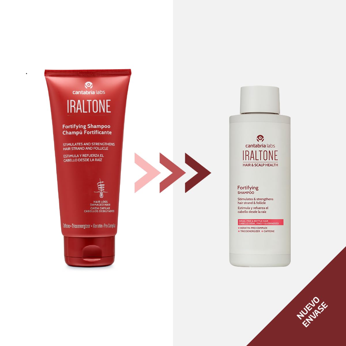 Cantabria Iraltone Shampoo Fortificante - Evita la caída y refuerza cabello desde la raíz - 200ml