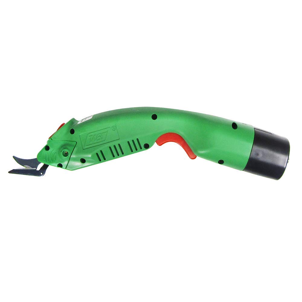 MXBAOHENG WBT-2 Tijeras eléctricas inalámbricas para cortar tela/alfombra/esponja/cartón Tijeras de fibra de vidrio con 2 cuchillas 5000mAh batería grande de bajo ruido