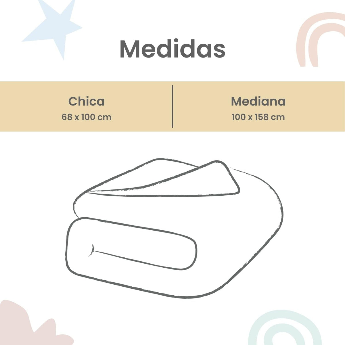Nap Baby Cobijas para Bebé, Tipo Cobertor para Bebé | Frazadas Bebé Recién Nacido ó Toddler | Cobija 68x100 cm - Zig Zag Off-White