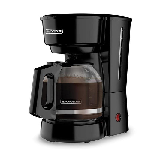 Cafetera Black & Decker, capacidad 12 tazas, jarra de vidrio, sistema de goteo, filtro papel, negro, modelo CM0915BK-LA