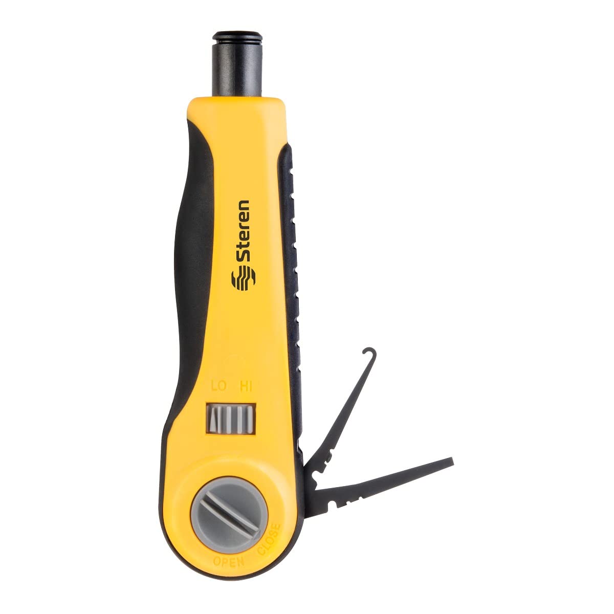 Steren Herramienta profesional de impacto (ponchadora) para jack RJ45, con navaja reversible HER-672