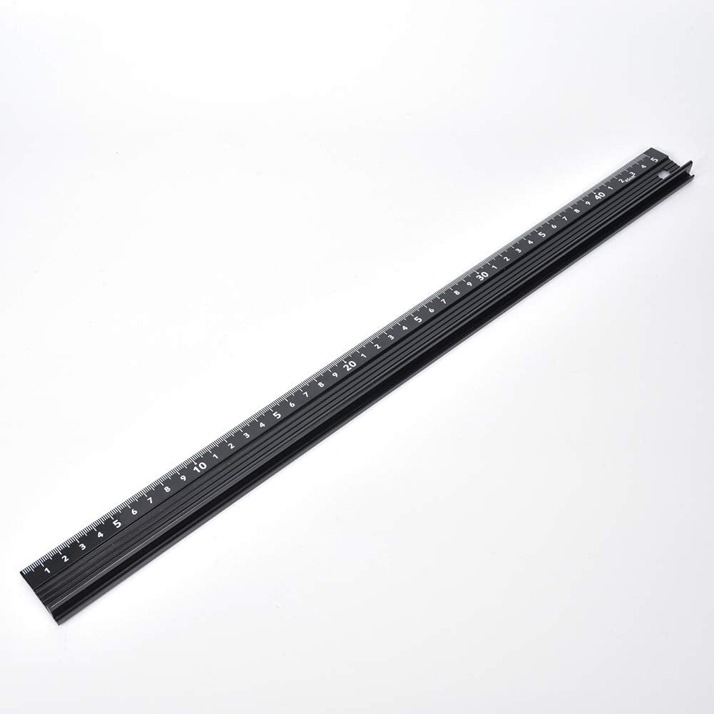 Regla de Corte de Aleación Herramienta de Medición Aluminio 45 cm