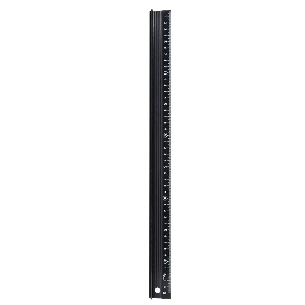 Regla de Corte de Aleación Herramienta de Medición Aluminio 45 cm