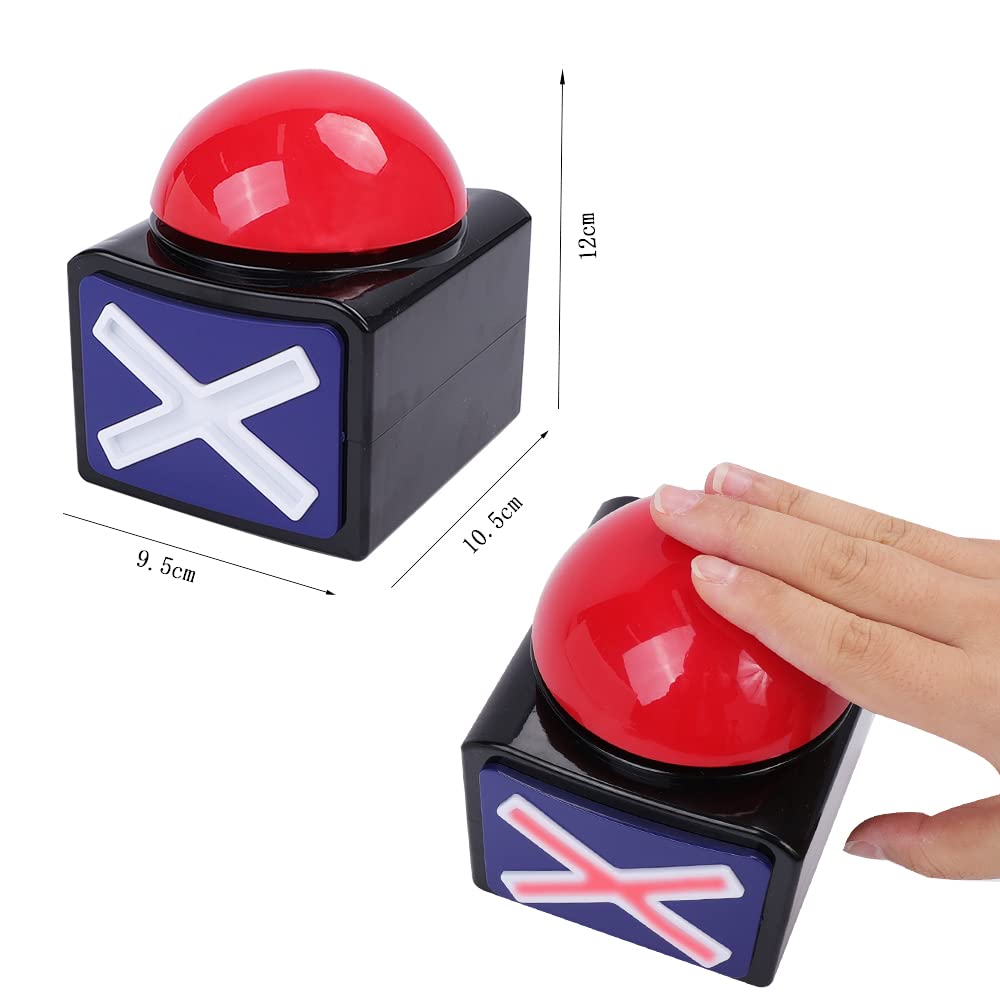 Zumbadores de Respuesta POTSCOVE Grande Botón de Sonido para Juego
