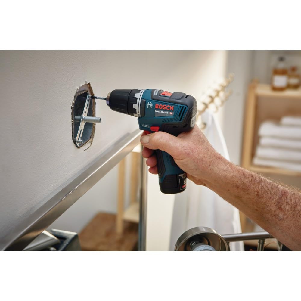 BOSCH Kit combinado sin escobillas de 12 V Max con 2 herramientas con 3/8 pulgadas. Taladro/destornillador, 1/4 pulgadas. driver de impacto hexagonal y (2) baterías de 2 Ah (GXL12V-220B22)