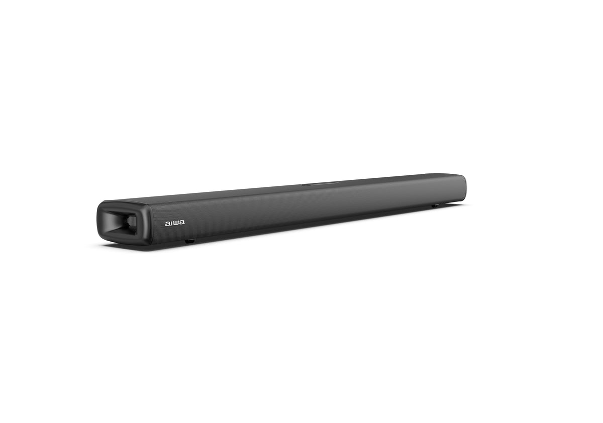 Barra de Sonido Aiwa Negro Bluetooth 2.0 CH con LED y HDMI Sonido Potente Diseño Slim para TV