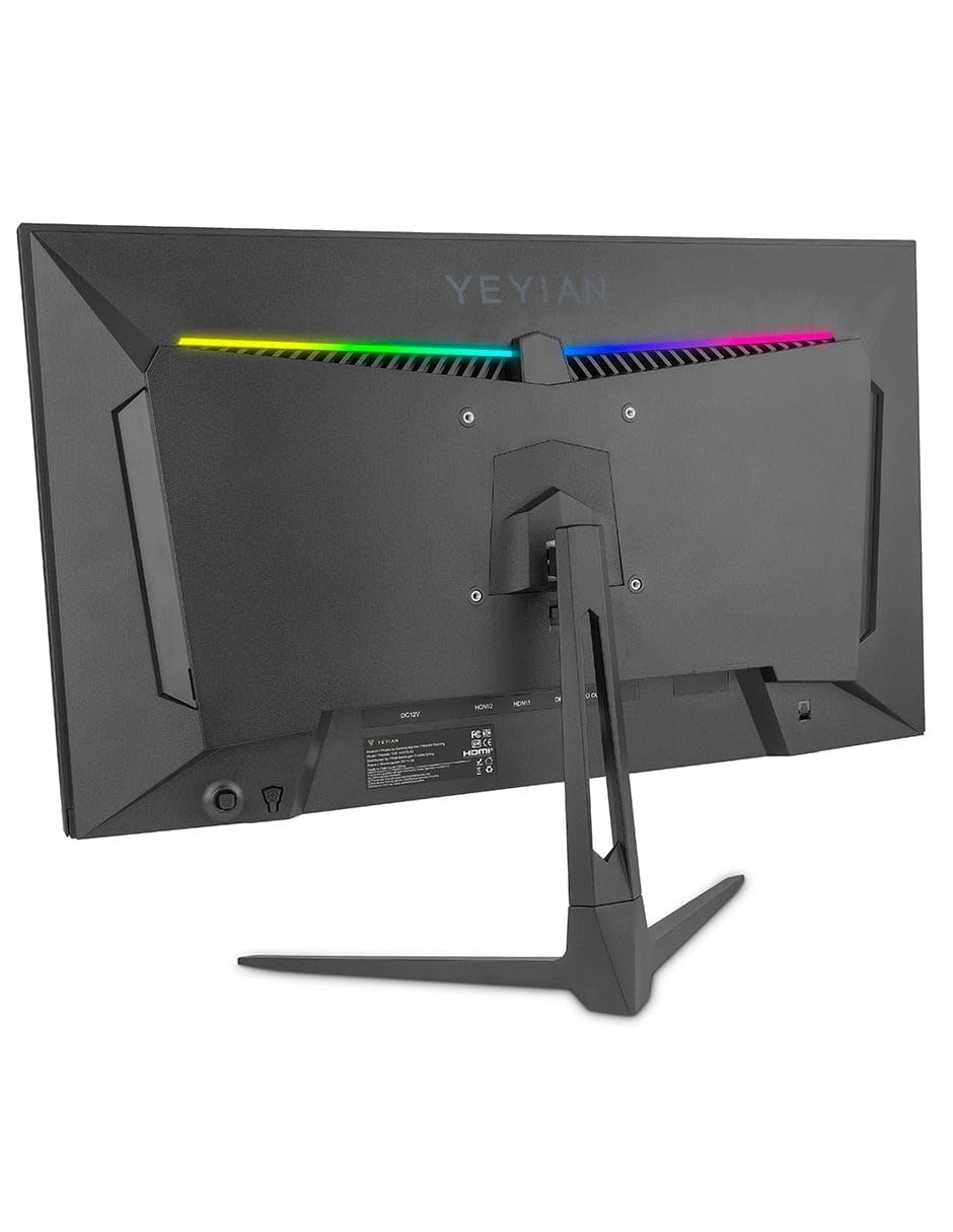 Monitor Gaming YEYIAN VA 25 Pulgadas Negro G-Sync Compatible Freesync Premium para Hombre y Mujer