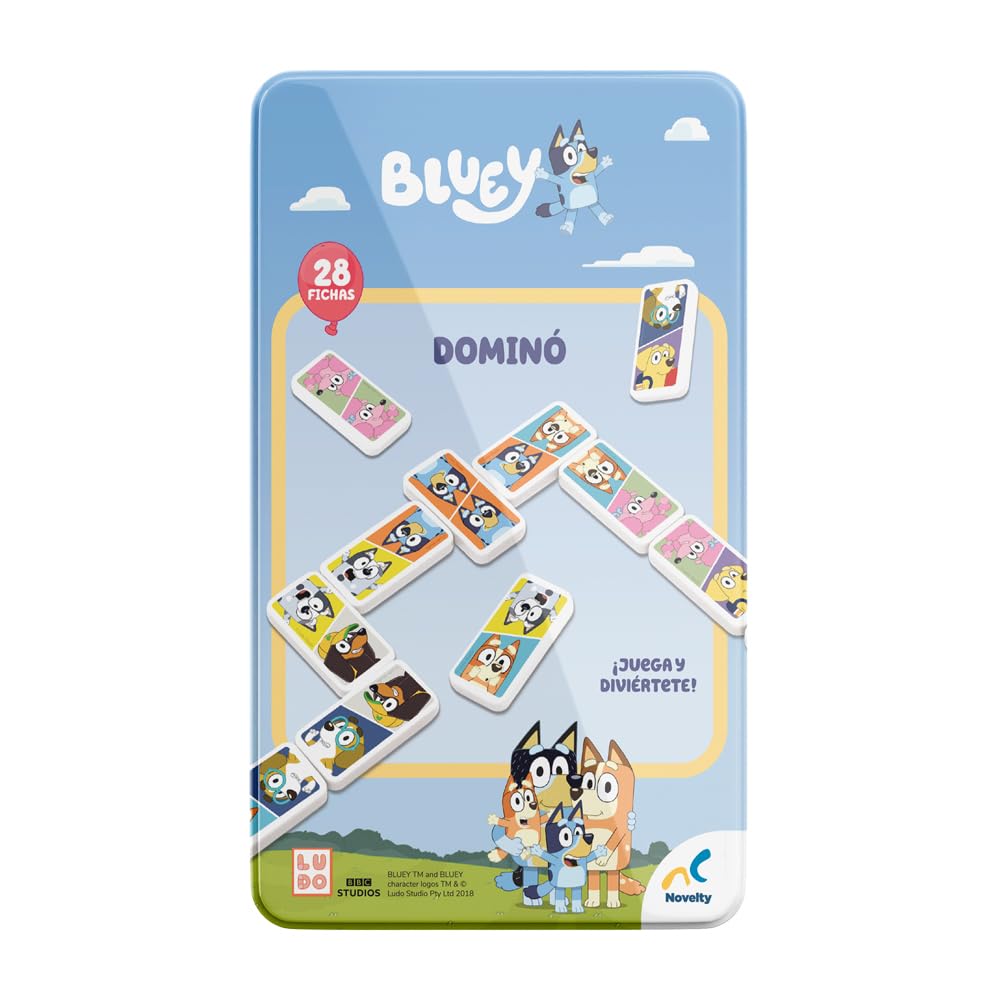 Dominó Novelty Bluey en Lata