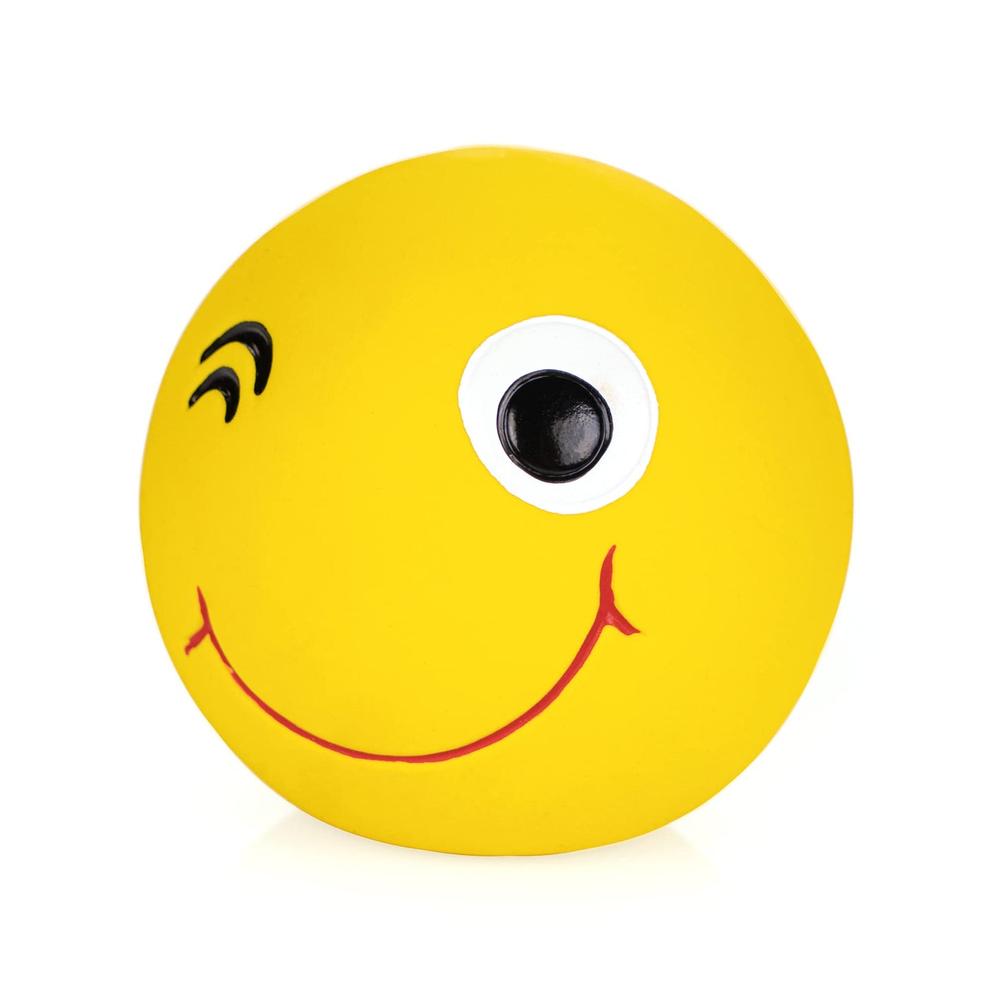 Chiwava 3 Paquetes 2,8 Pulgadas Juguete de látex para Perro chillón Bolas de Cara Sonriente Juego Interactivo de búsqueda para Perros pequeños y medianos