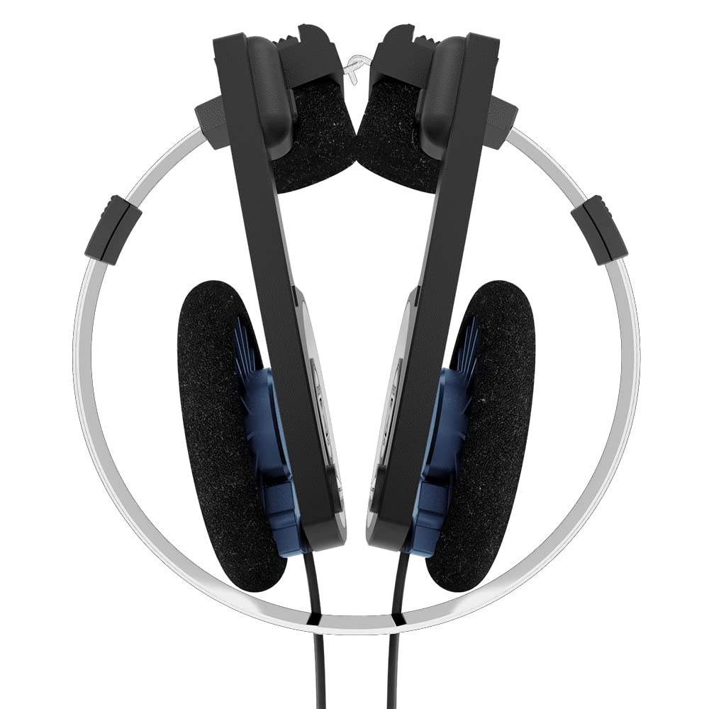 Koss Porta Pro auriculares de diadema con funda, Negro/Plateado, Mediano