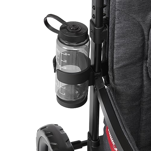 Carriola Vagón Radio Flyer Voya Gris con Asientos Doble Face-to-Face y Capota Ajustable para Protección UV