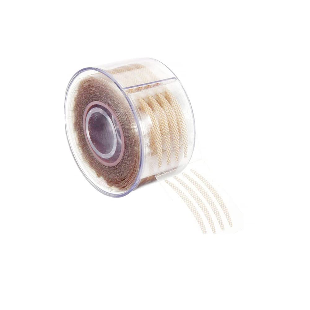Cinta Adhesiva de Fibra Invisible AISIBO Tez Natural Adhesiva e Impermeable con Tenedor en Y 300 Pares
