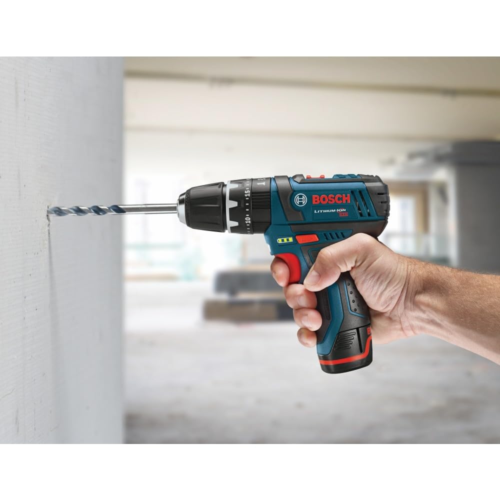 BOSCH PS130N 12V Max 3/8 pulgadas. Taladro de martillo/destornillador (herramienta desnuda), azul