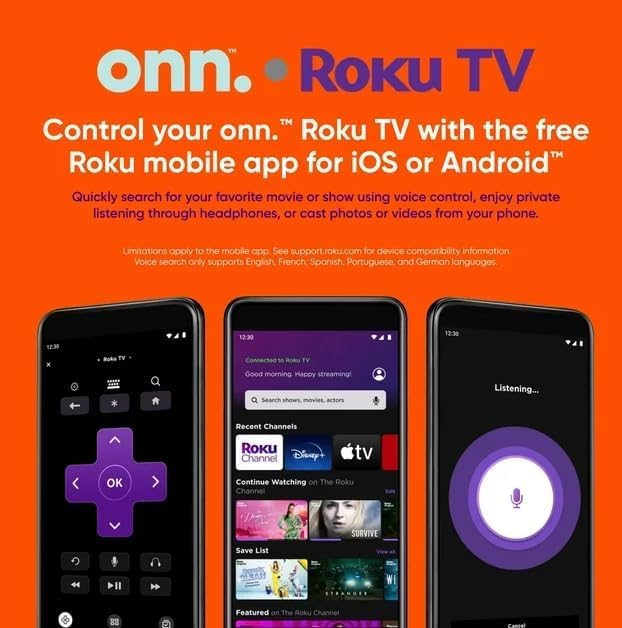 ONN Television Smart TV 43 Pulgadas Class FHD (1080p) LED TV HDR10 WiFi Funciona con Apple Home, Alexa y Asistente de Google (Sin Bases) 100133209 Más Soporte de Pared (Reacondicionado)