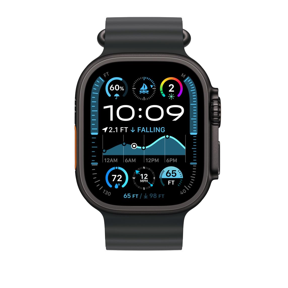 Reloj Inteligente Apple Watch Ultra 2 Titanio Negro Reacondicionado