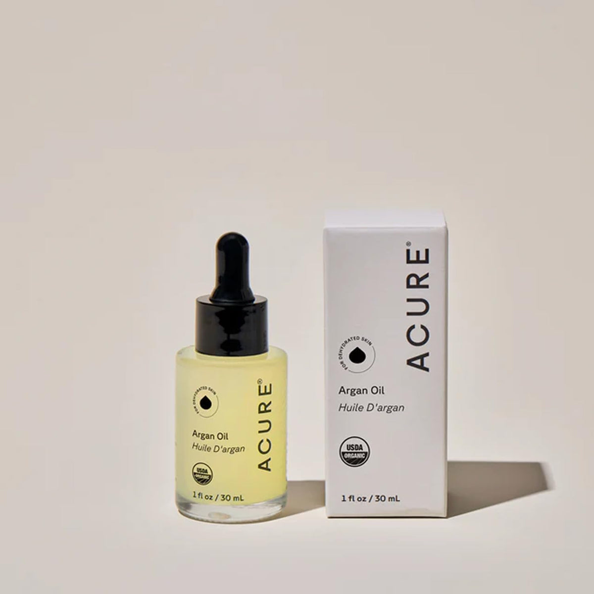 Acure Aceite de argán orgánico marroquí de rápida absorción para piel y cabello 30ml