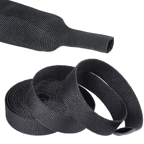 SUNNAREPOON Funda protectora de cuerda termorretráctil para evitar el sobrecalentamiento y deslizamiento, funda protectora para cable de motor de arrastre (2-5/8 pulgadas - 22 pies)