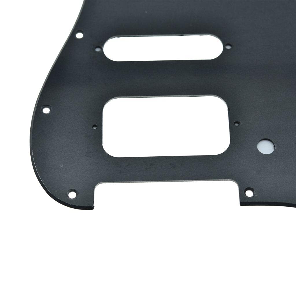 Dopro Golpeador de guitarra Strat HSS de 11 agujeros, 2 tripulaciones Humbucking para American FD Stratocaster negro mate