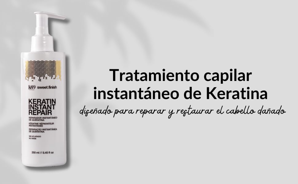 Tratamiento de Keratina K89 Hair Expert Sweet Finish Reparación Instantánea para Todo Tipo de Cabello