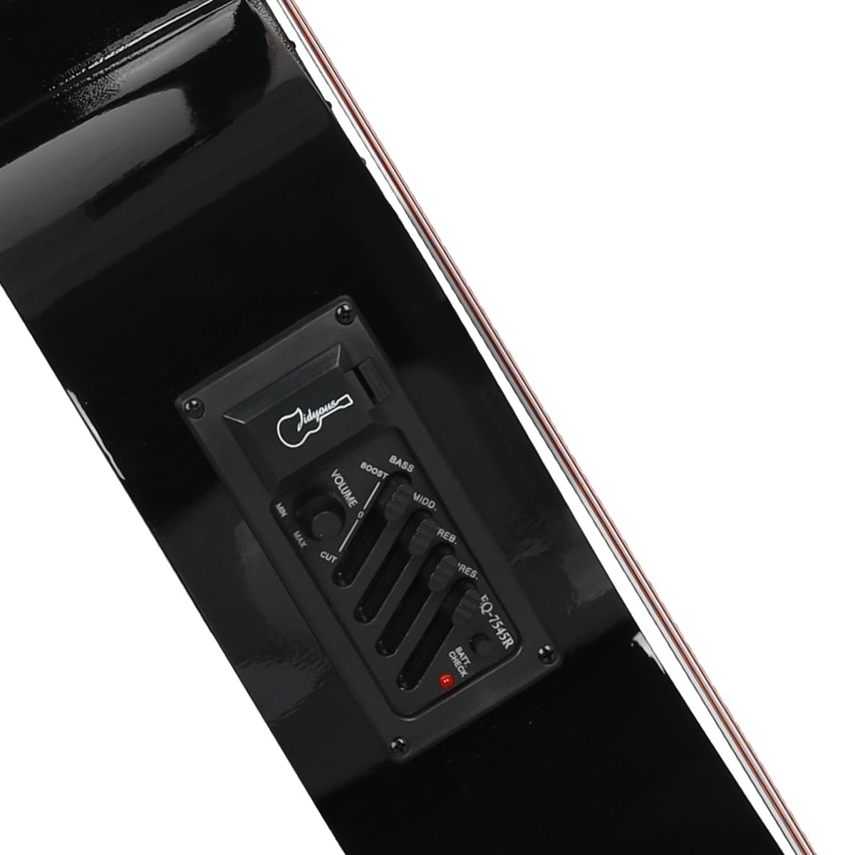 38 inch Electroacústica Guitarra Guitarra acustica con Afinadores,Correas,Cuerdas para Instrumentos,Plumillas,Cable amplificador guitarra,soul,Fundas para Guitarras 3/4(Black)