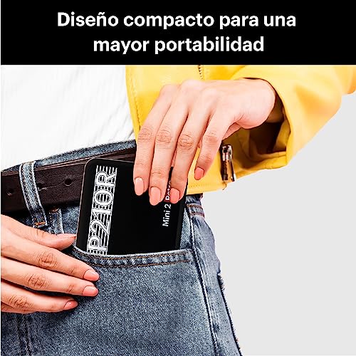 KODAK Mini 2 Retro 4PASS Impresora de Fotos Portátil (5,3x8,6cm) + 8 Hojas, Negro