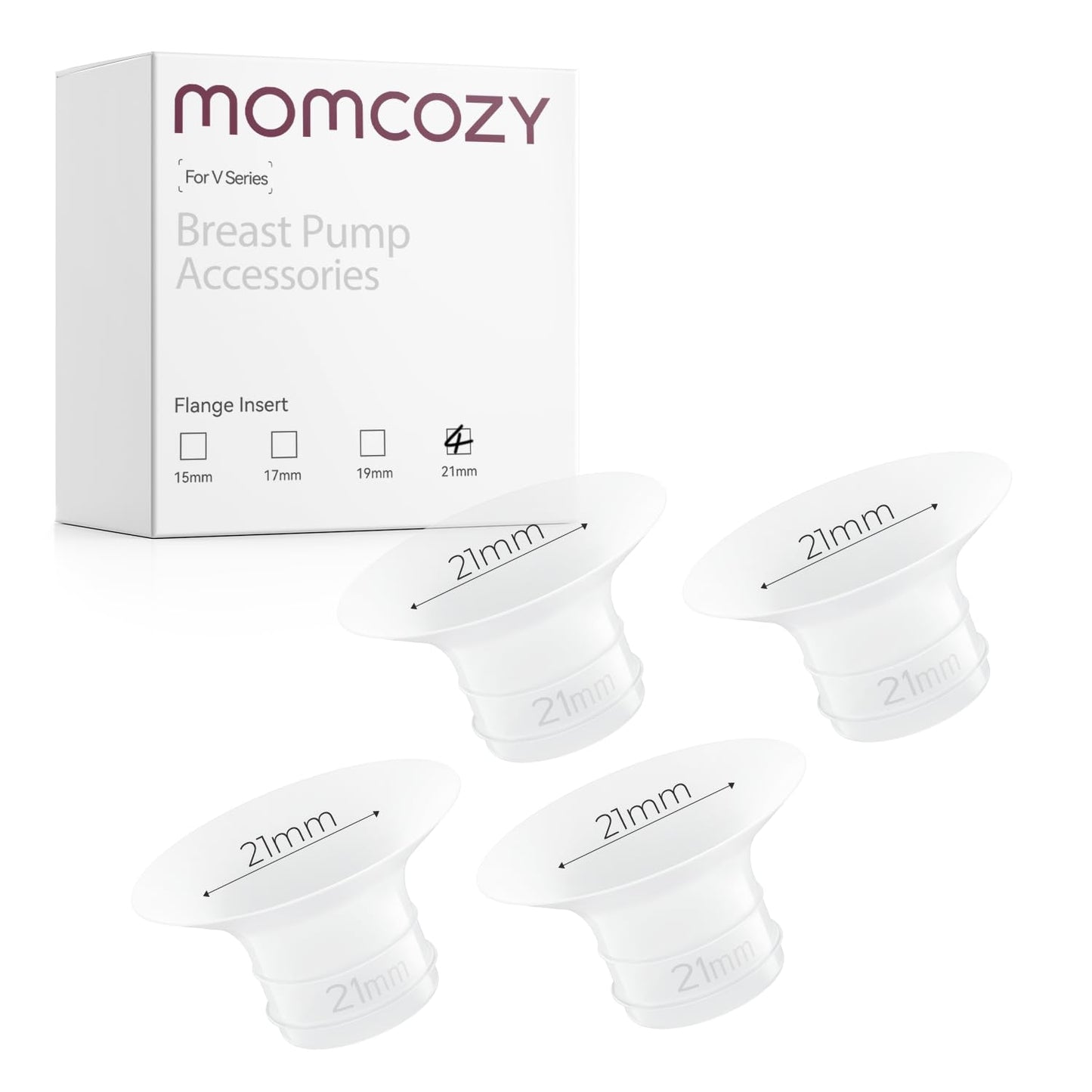Momcozy Inserto de Brida de 21 mm, Solo Compatible con V1 Pro/V2 Pro, 4 Piezas