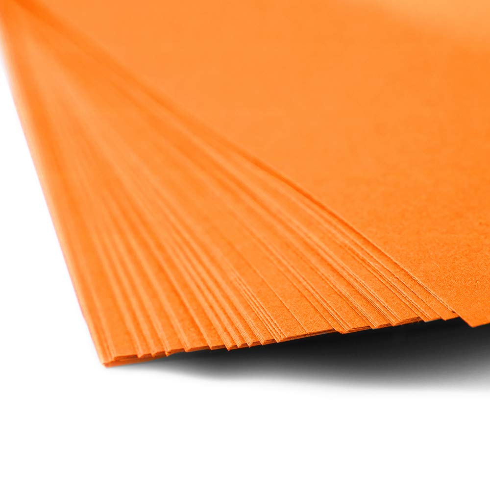 JAM PAPER Papel de color de 25 libras – 90 g/m² – 8,5 x 11 – Ultra naranja – 100 hojas/paquete