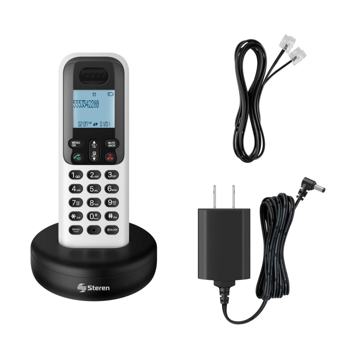 STEREN Teléfono inalámbrico DECT 6.0 TEL-2414