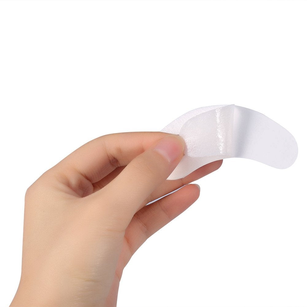 50 Pares De Parches De Extensión De Pestañas, Almohadillas De Gel Hidrogel Para Pestañas, Cinta Y Pegatinas Para Permiso Y Tintado
