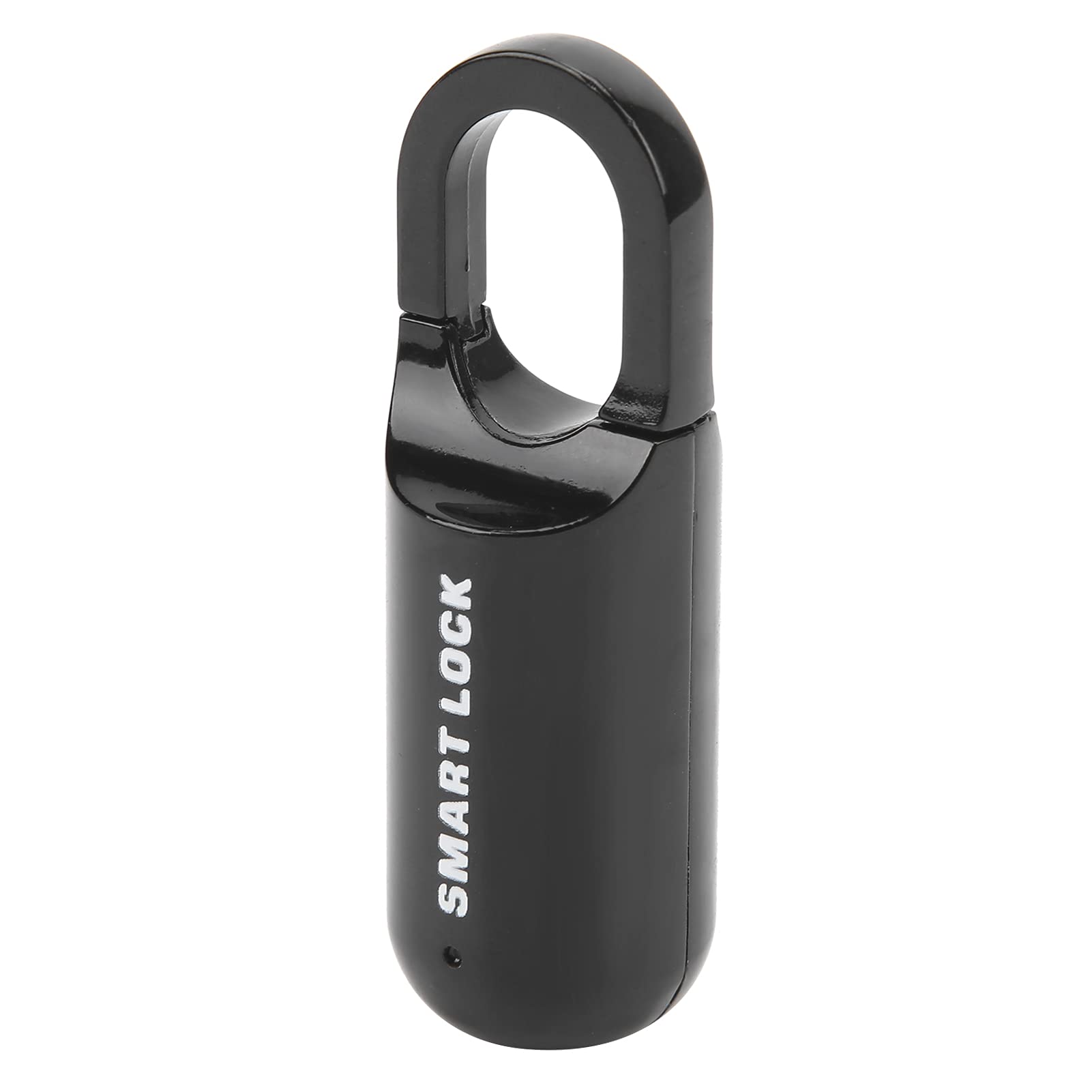 Cerradura de seguridad sin llave, antirrobo DC5V Candado para huellas dactilares Aleación de zinc Capacidad para huellas dactilares de 10 piezas para gabinetes para puertas para mochilas(Negro)