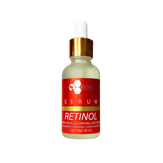 Serum Facial Retinol Y Acido Hialuronico Con Vitamina E Bena
