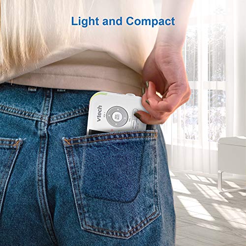 Monitor de Vídeo VTech Blanco con Batería de 19 Horas y Zoom Panorámico para Bebé