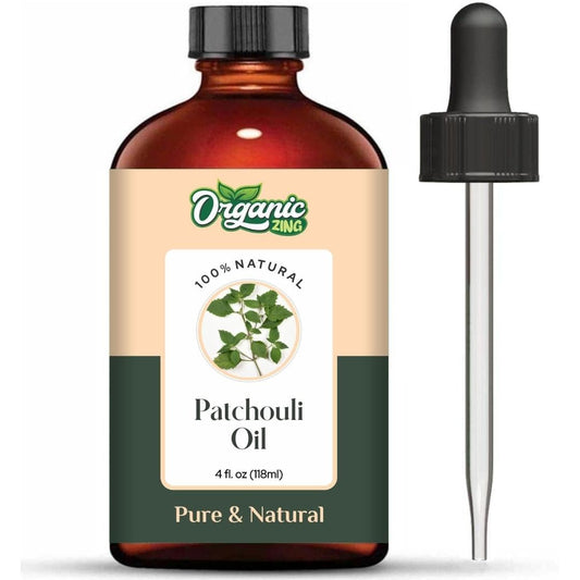 Organic Zing Patchouli Oil Pure & Natural for Skin, Face, Hair Care, Aroma therapy, Diffuser, Conditioner - 118ml