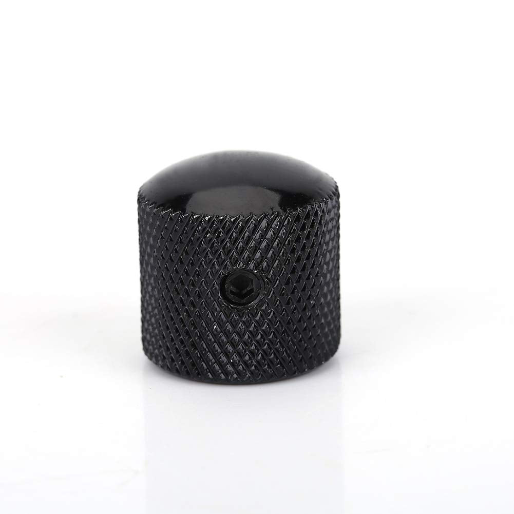Bnineteenteam 4Pcs Guitar Dome Knob Control de Tono de Volumen Piezas de Repuesto con Llave Allen para bajo de Guitarra eléctrica Accesorios de Juego