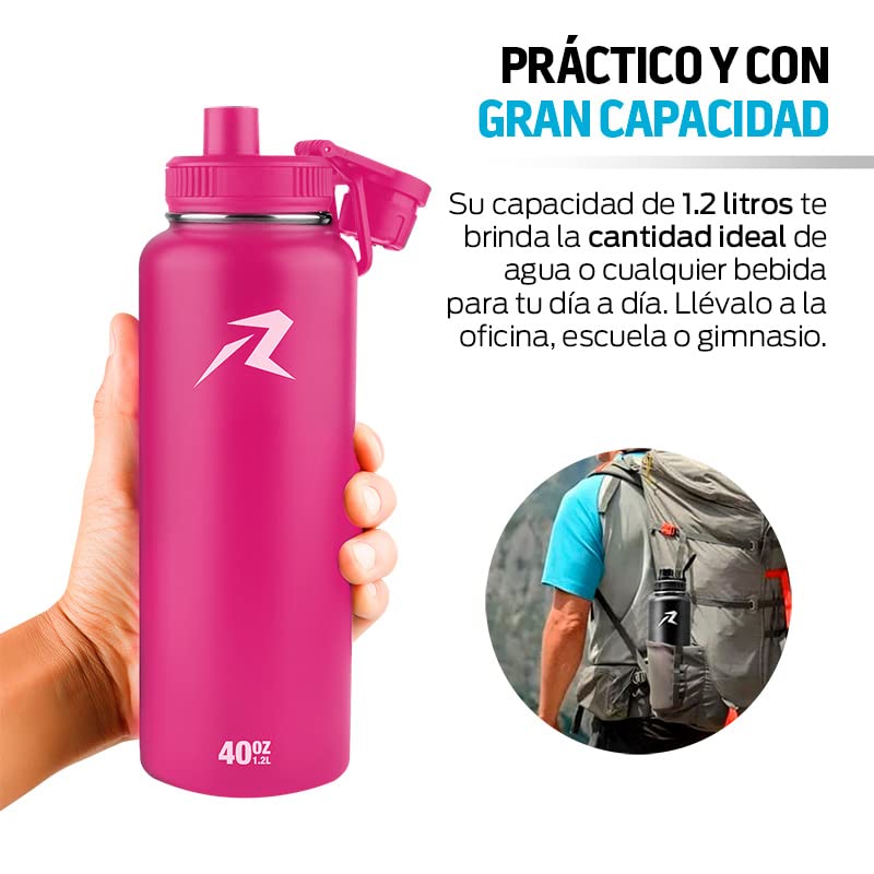 Termo de Acero Inoxidable Redlemon Rojo con Doble Aislamiento para Bebidas Frías y Calientes