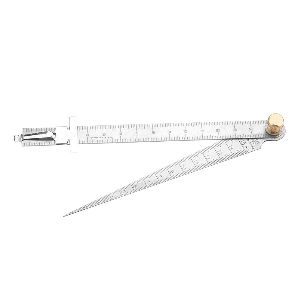 Herramienta de inspección de la regla del calibre de soldadura de soldadura de acero inoxidable 1-15 mm