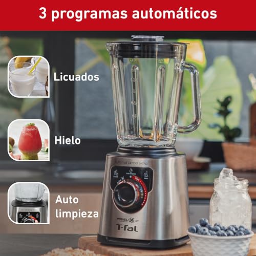 Licuadora T-fal Ultraforce Pro Inox con Tecnología Powerlix Life y 6 Cuchillas de Titanio