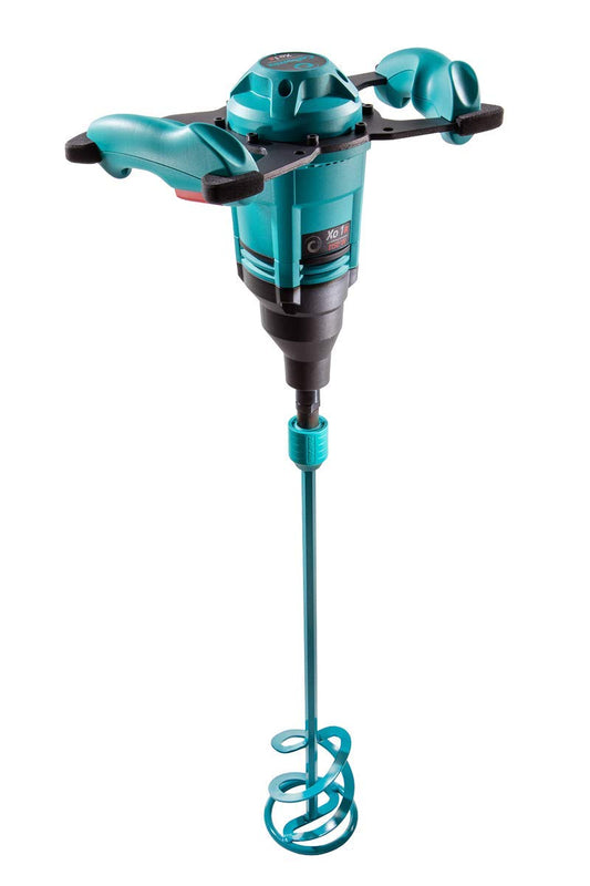 COLLOMIX - Mezclador de paletas portátil de 110 V, 1.4 HP con controles de velocidad variable y conexión de paleta HEXAFIX Xo1R