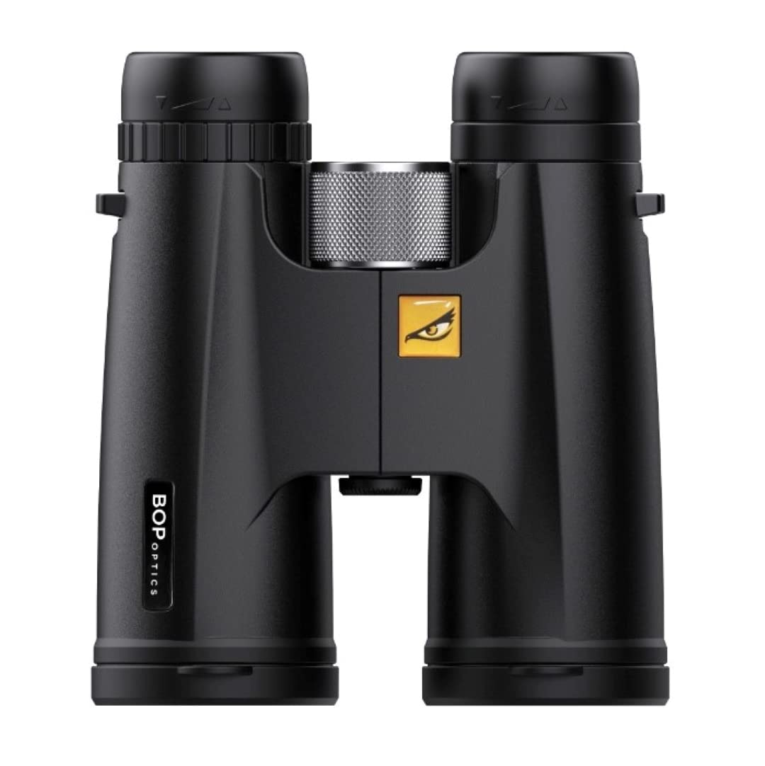 Prismáticos de Birds of Prey Optics de 10 x 42 pulgadas para adultos de alta potencia, prismáticos HD para observación de aves, prismáticos para caza con bolsa de transporte, artículos esenciales de viaje, artículos esenciales para cruceros y equipo de ca