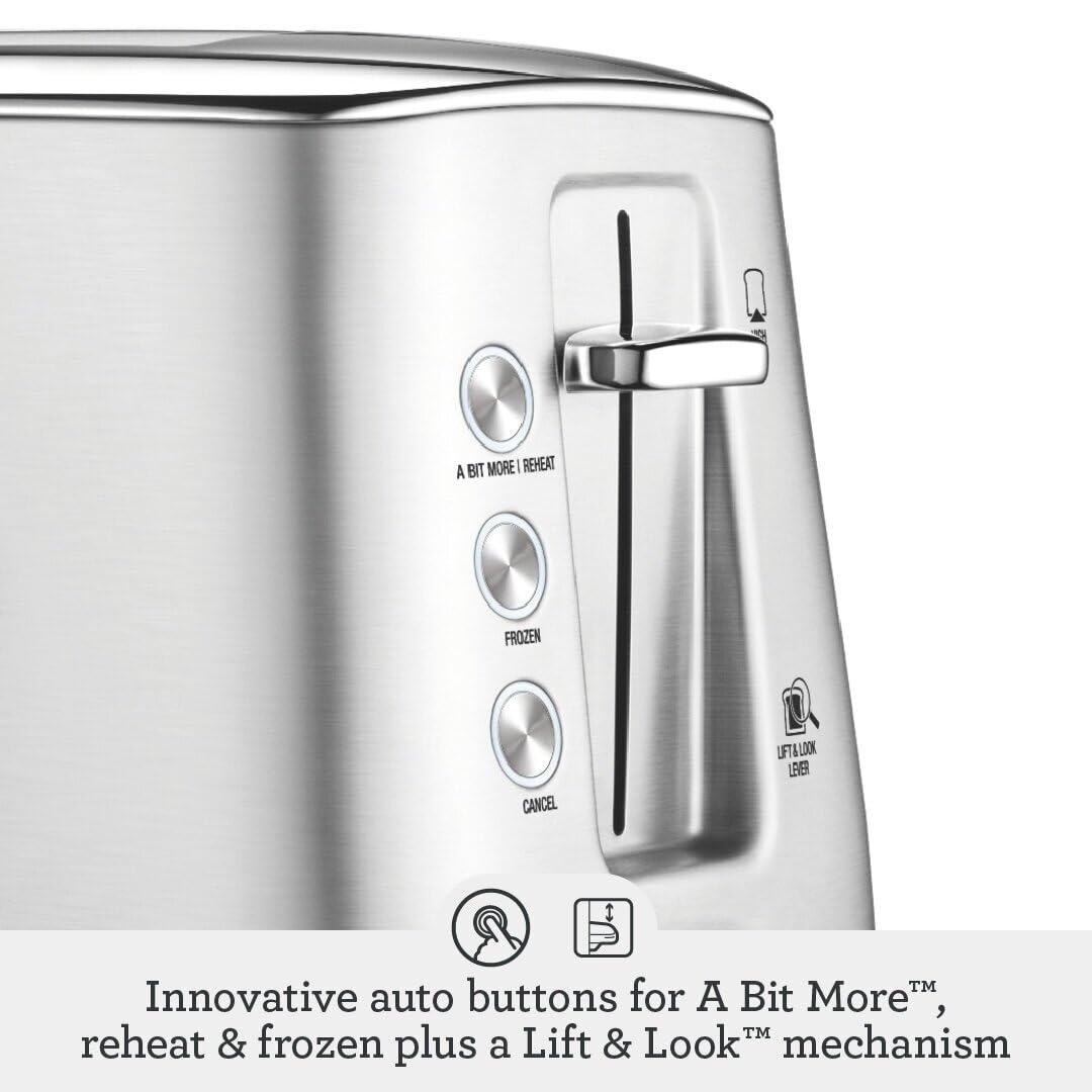 La tostadora Breville Toast Select Luxe de 2 rebanadas, acero inoxidable cepillado, STA735