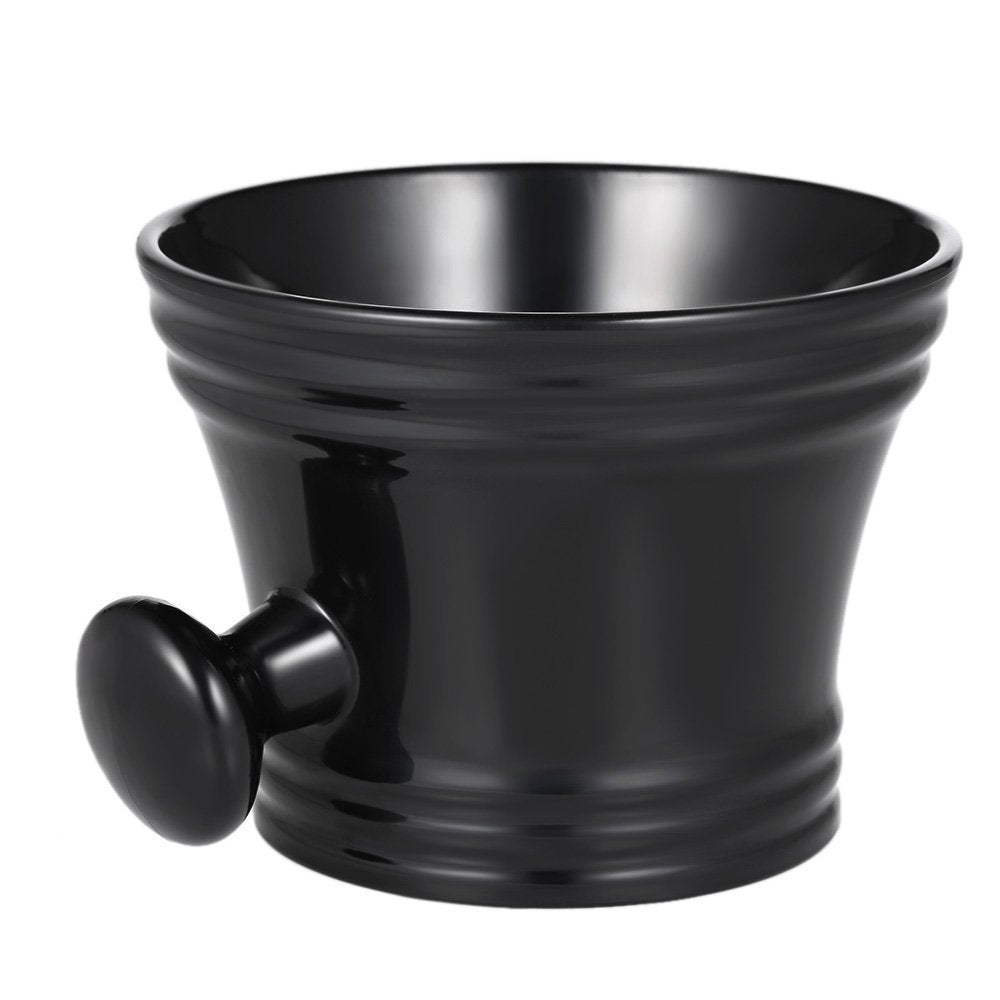 Cuenco de afeitar de plástico Anself Man's con asa, taza de jabón, tazón, taza de sopa de limpieza de barbero para maquinilla de afeitar