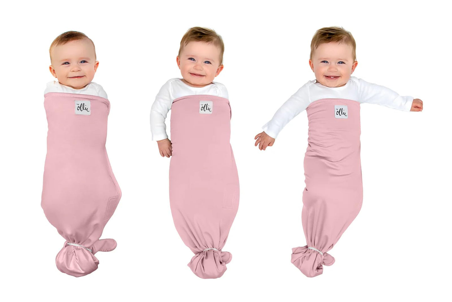 The Ollie Swaddle - Envolvente ajustable para recién nacidos | Aprobado por pediatra para un sueño seguro | Fácil cierre | Armos fuera | Ligero, lavable a máquina | Fácil acceso al pañal