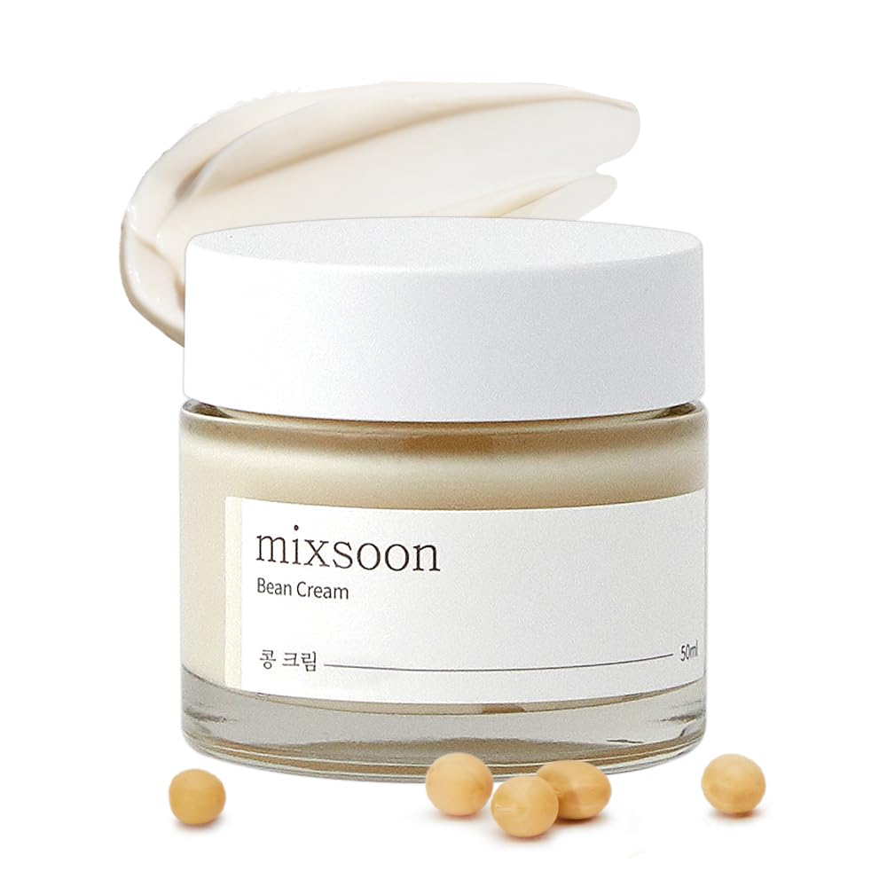 [Mixsoon Bean Cream 1.69 fl oz / 50ml | Soybean Extract & Rich Nutrients for Deep Moisturizing and Pore and Sebum care | Cruelty-free