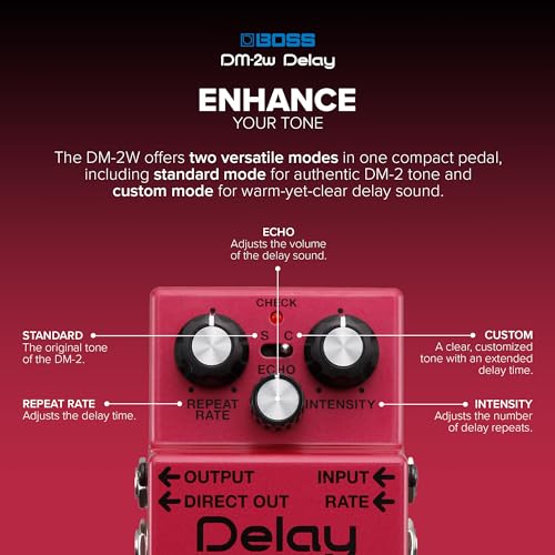 BOSS DM-2W Pedal, Rosa