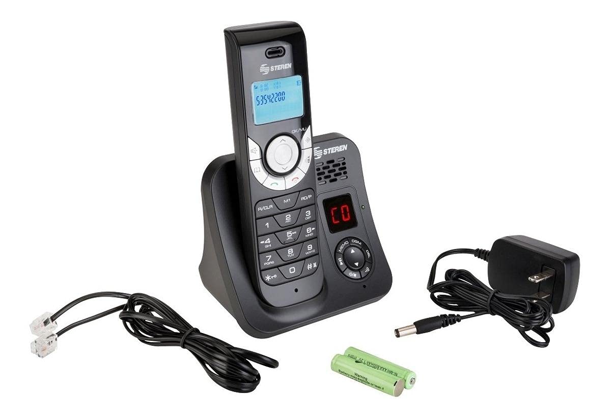 STEREN Teléfono inalámbrico DECT 6.0, con contestadora TEL-2480